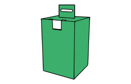 Box With Hanging & Locking Tabs