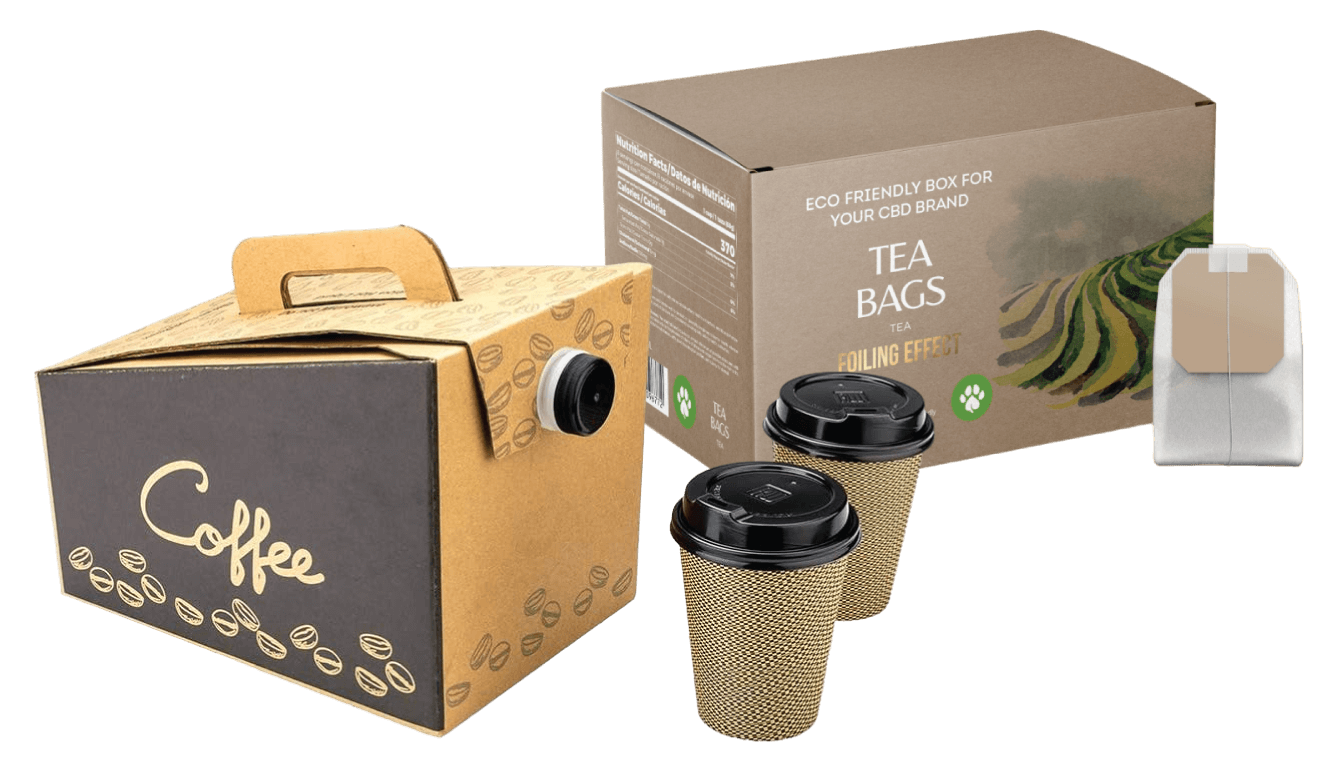 Custom Coffee and Tea Packaging Boxes