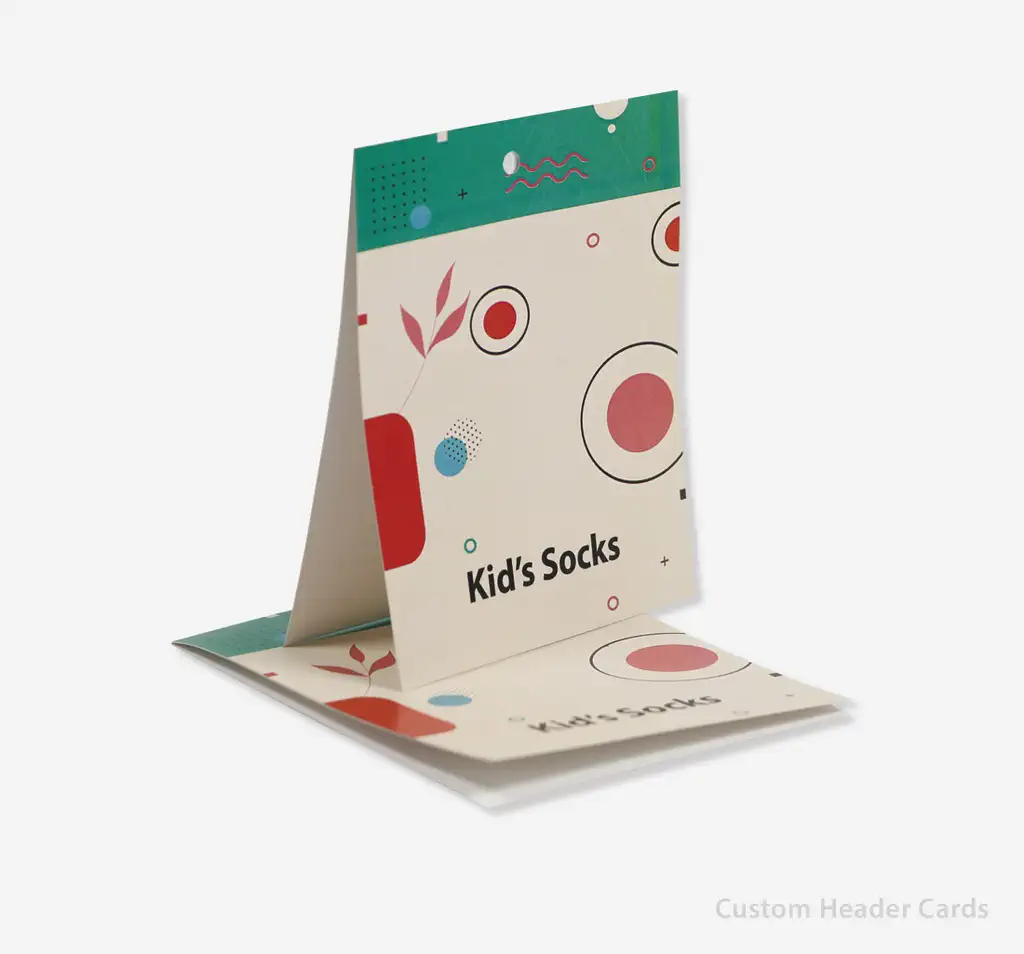 custom printed header cards