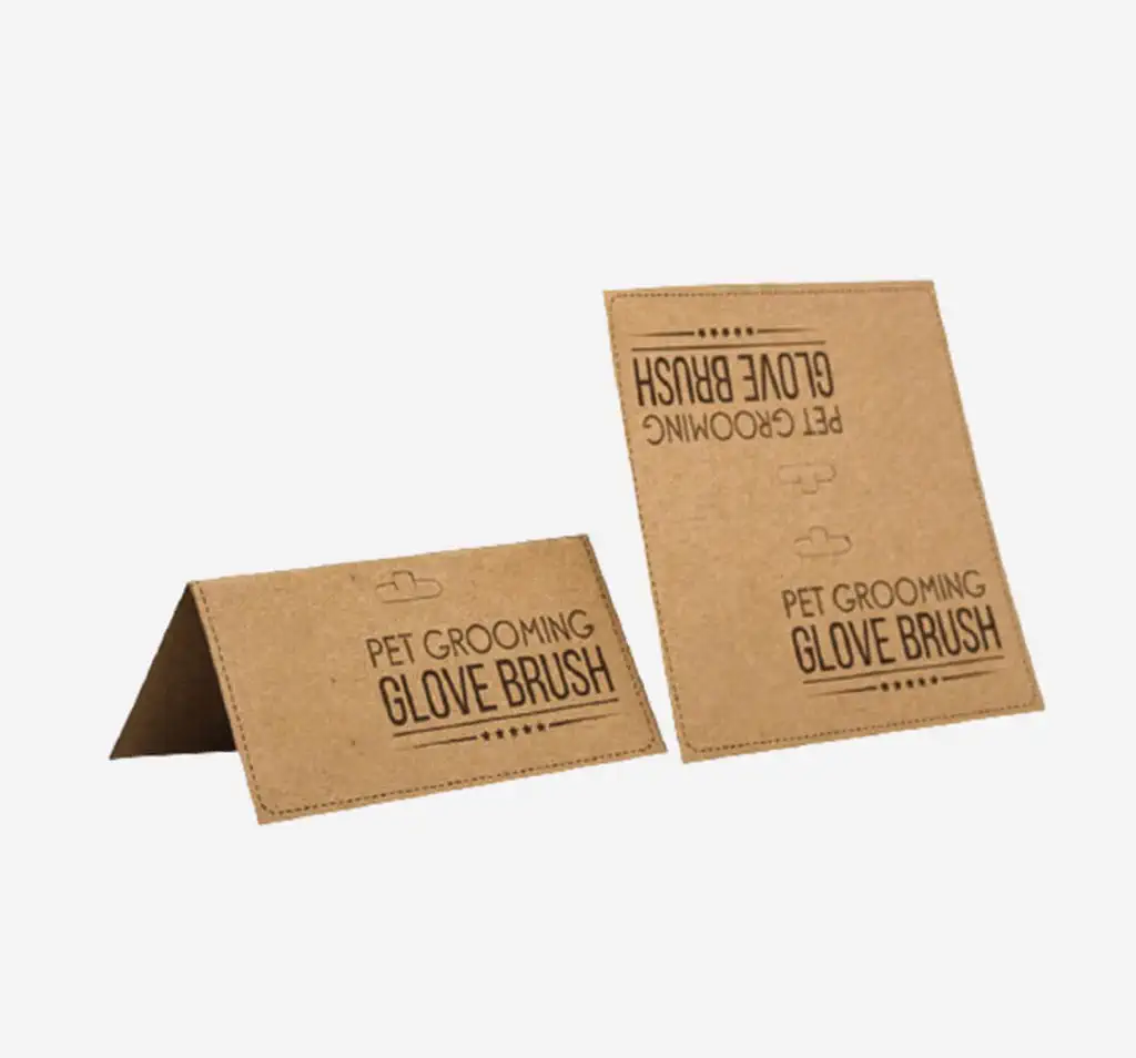 kraft header cards