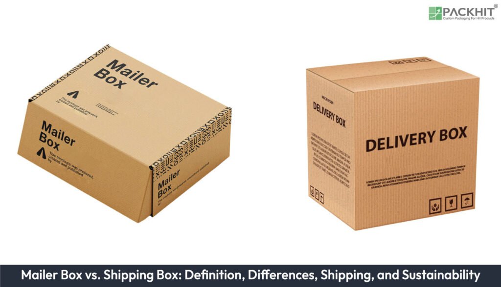 Mailer Box vs. Shipping Box: Definition, Differences, Shipping, and Sustainability Mailer Box vs Shipping Box